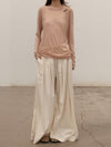 BASERANGE 25 Autumn/Winter AVI wide-leg casual pants BAS-PAAV-WS-AU25-UNDYED